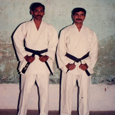 With Sensei Nikhil Trivedi (7th Degree Black Belt, India)