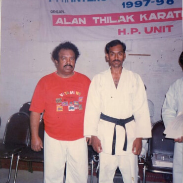 With Dai Sensei Moses Thilak (India)