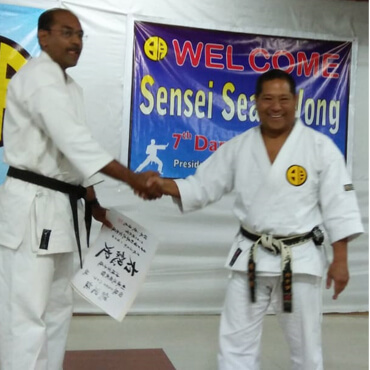 With Sensei Sean Wong (7th Degree Black Belt, Canada)