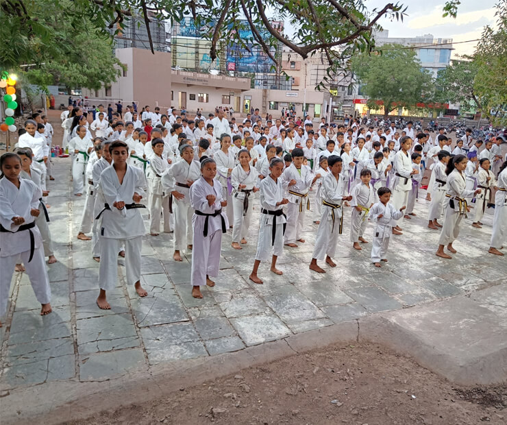 Ghogha Circle Sanksar Mandal Ground - Karate training class