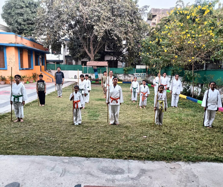 Newton Juniors Pre School Anantwadi - Karate training class